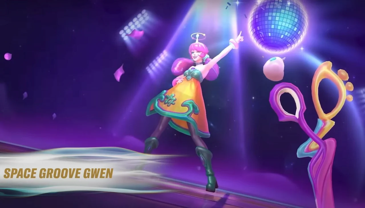 League of Legends Wild Rift patch 3.4 Space Groove Gwen skin Riot Games