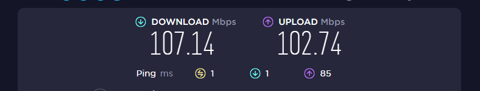 Speedtest Result