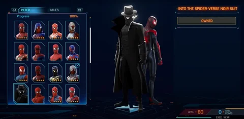 Spider Man 2 Noir Suit