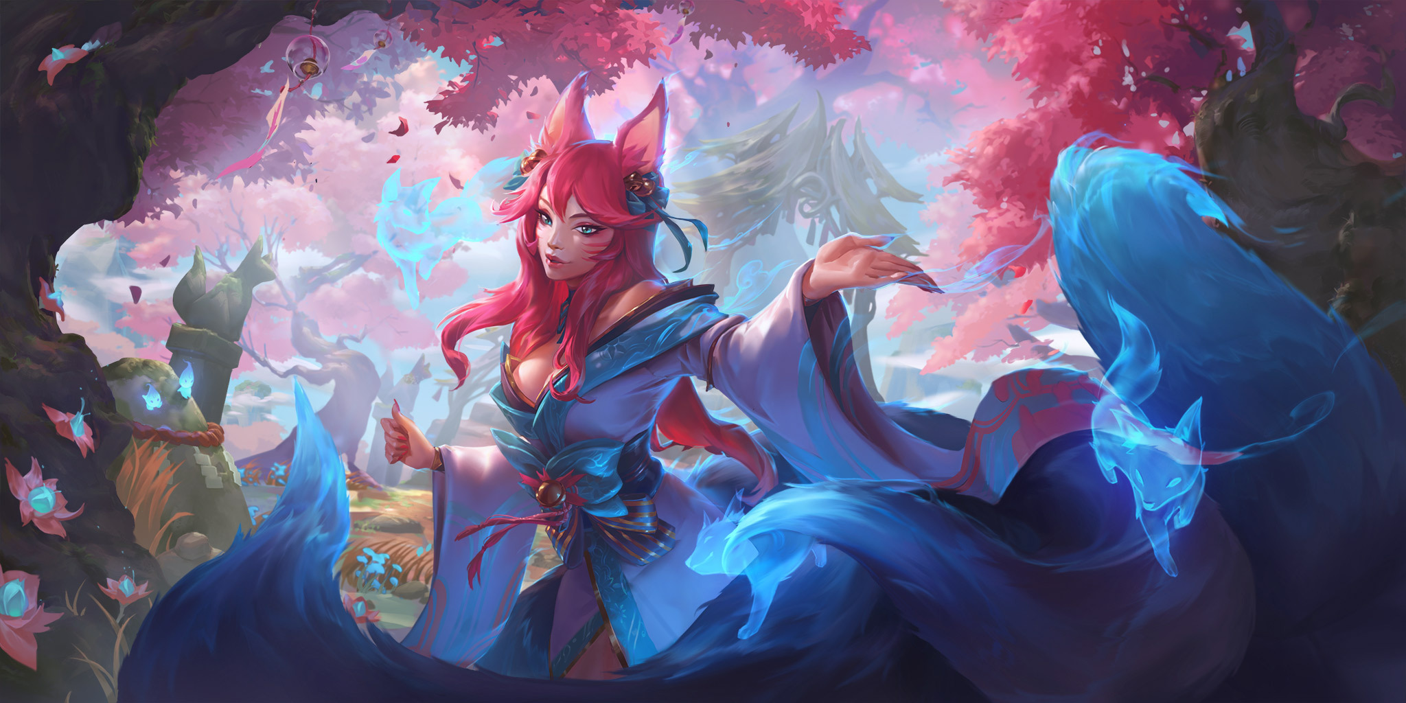 Legends of Runeterra patch 3.19 Champion skins Spirit Blossom Ahri Guide Riot Games