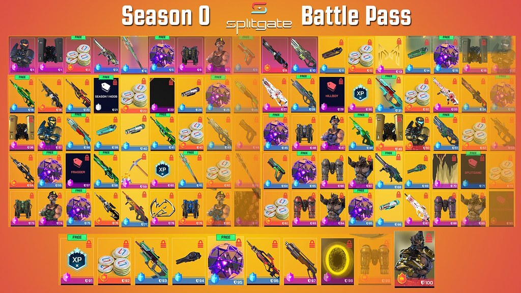 Splitgate Battle Pass Season0