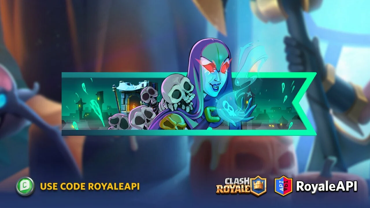 Clash Royale Season 40 October 2022 Spooky Town with Spooky Summoner battle banner Supercell