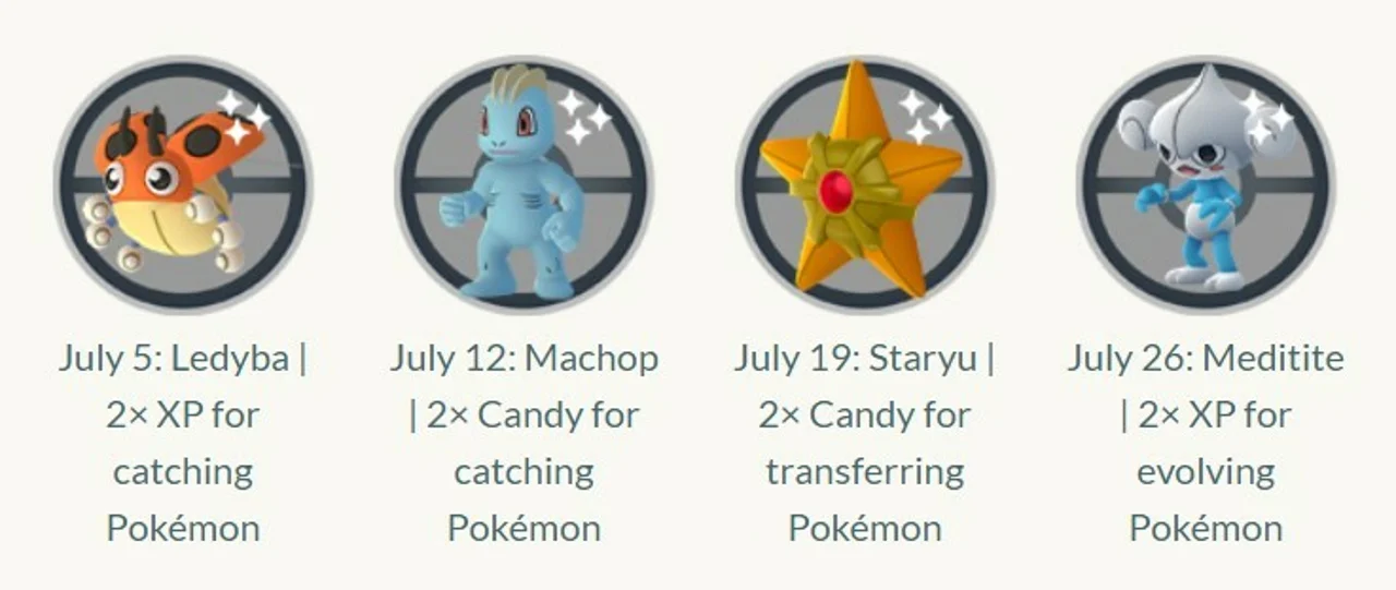 Spotlight Hours Pokemon Go July 2022