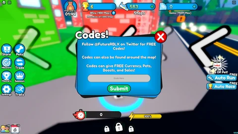 Sprinting Simulator how to redeem codes 2