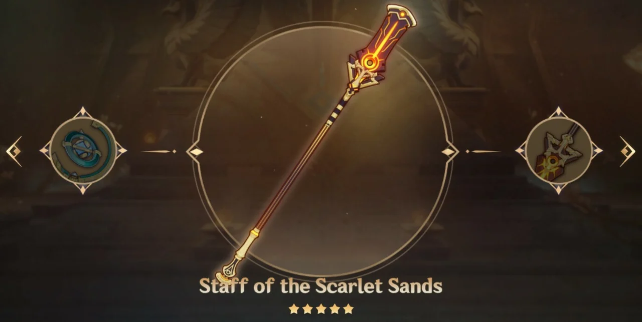 Genshin Impact Version 3.1 Weapons Stagg of Scarlet Sands HoYoverse