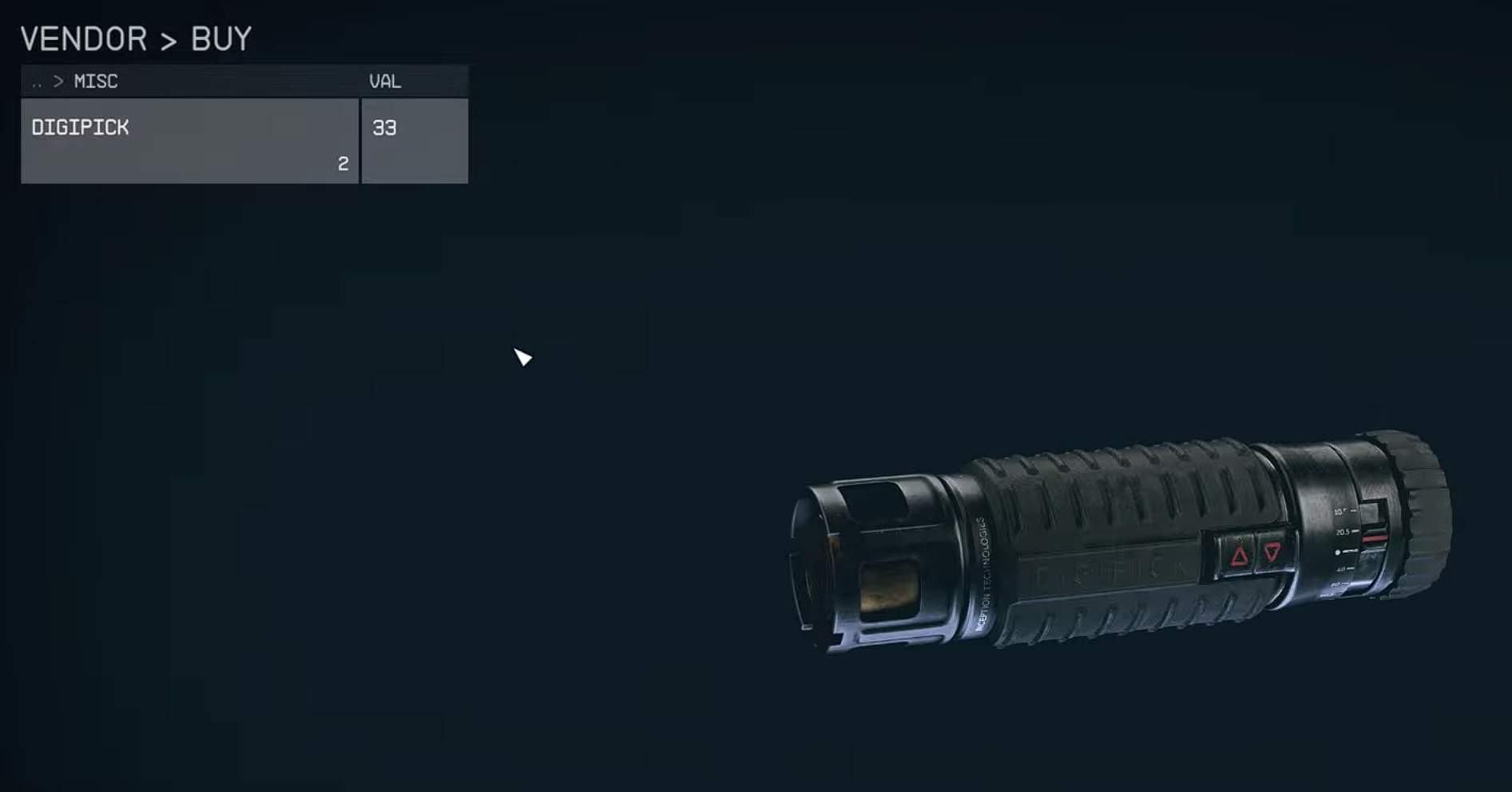 Starfield Buy Lockpick