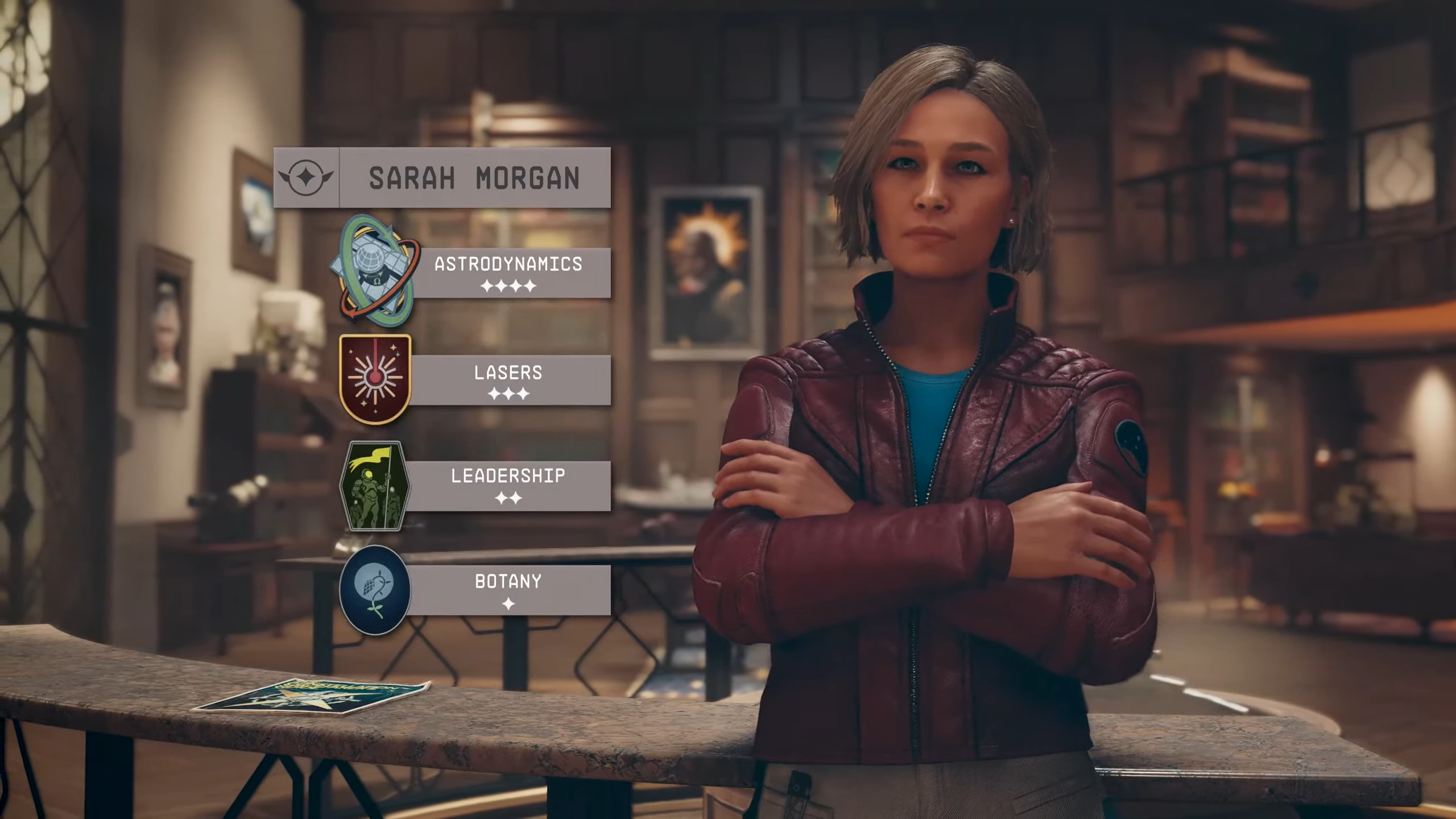 Starfield Sarah Morgan stats