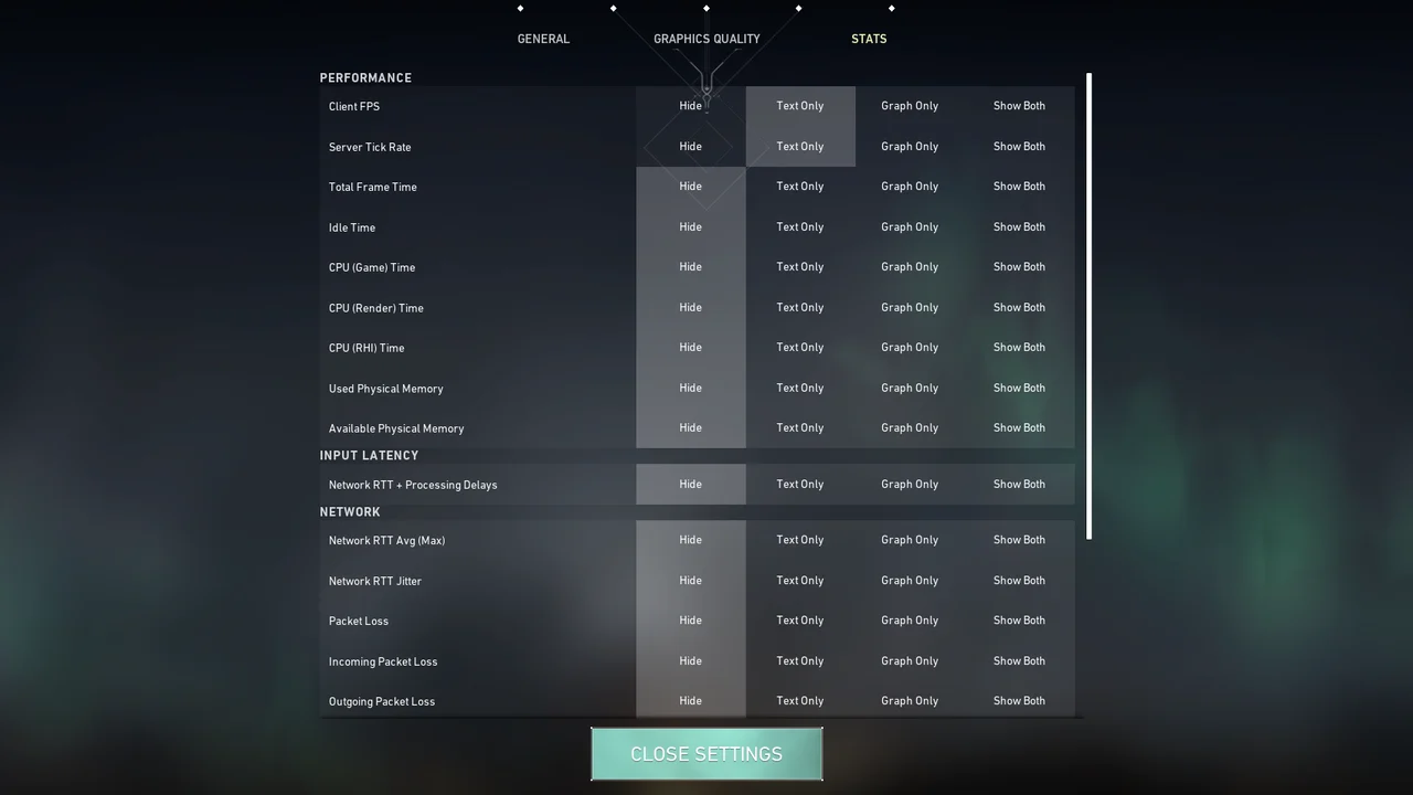 Valorant Stats Settings Low-End PC