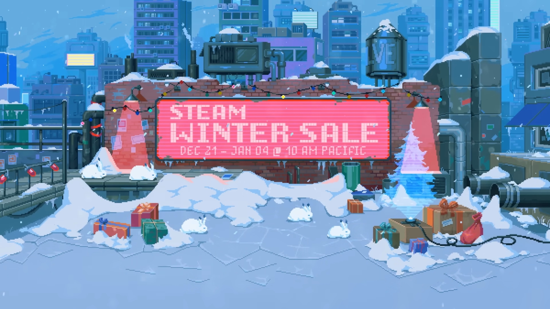 Steam Winter Sale 2023 keyart banner