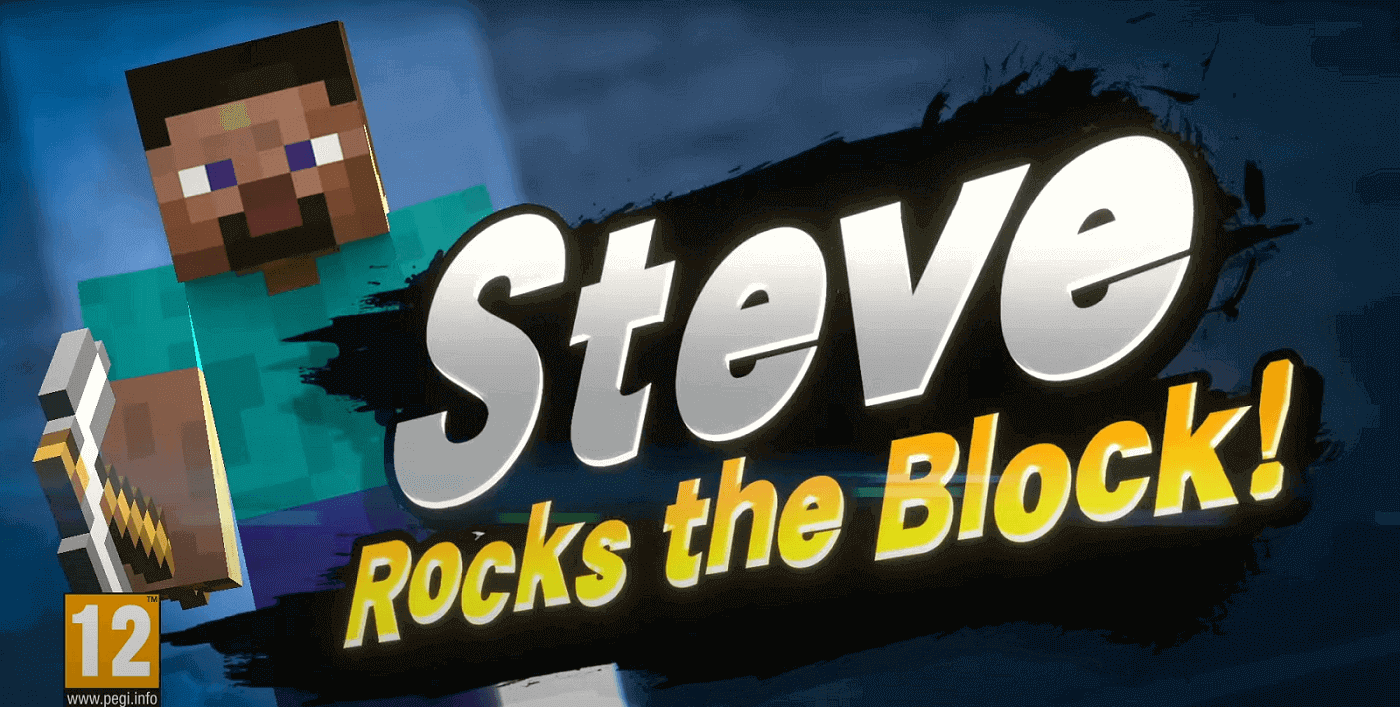 Minecraft Steve Smash Bros.