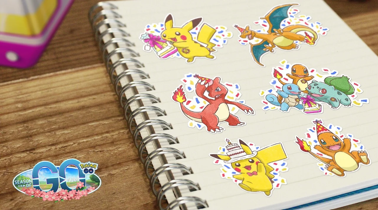 New Stickers Pokemon GO Anniversary Event Niantic