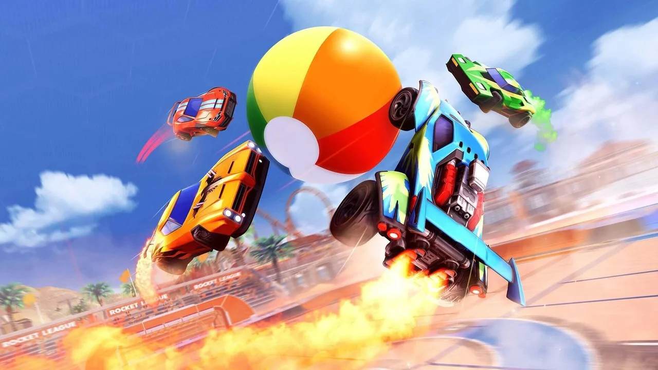 Psyonix Beach Ball PR Picture Rocket League Battle Cars