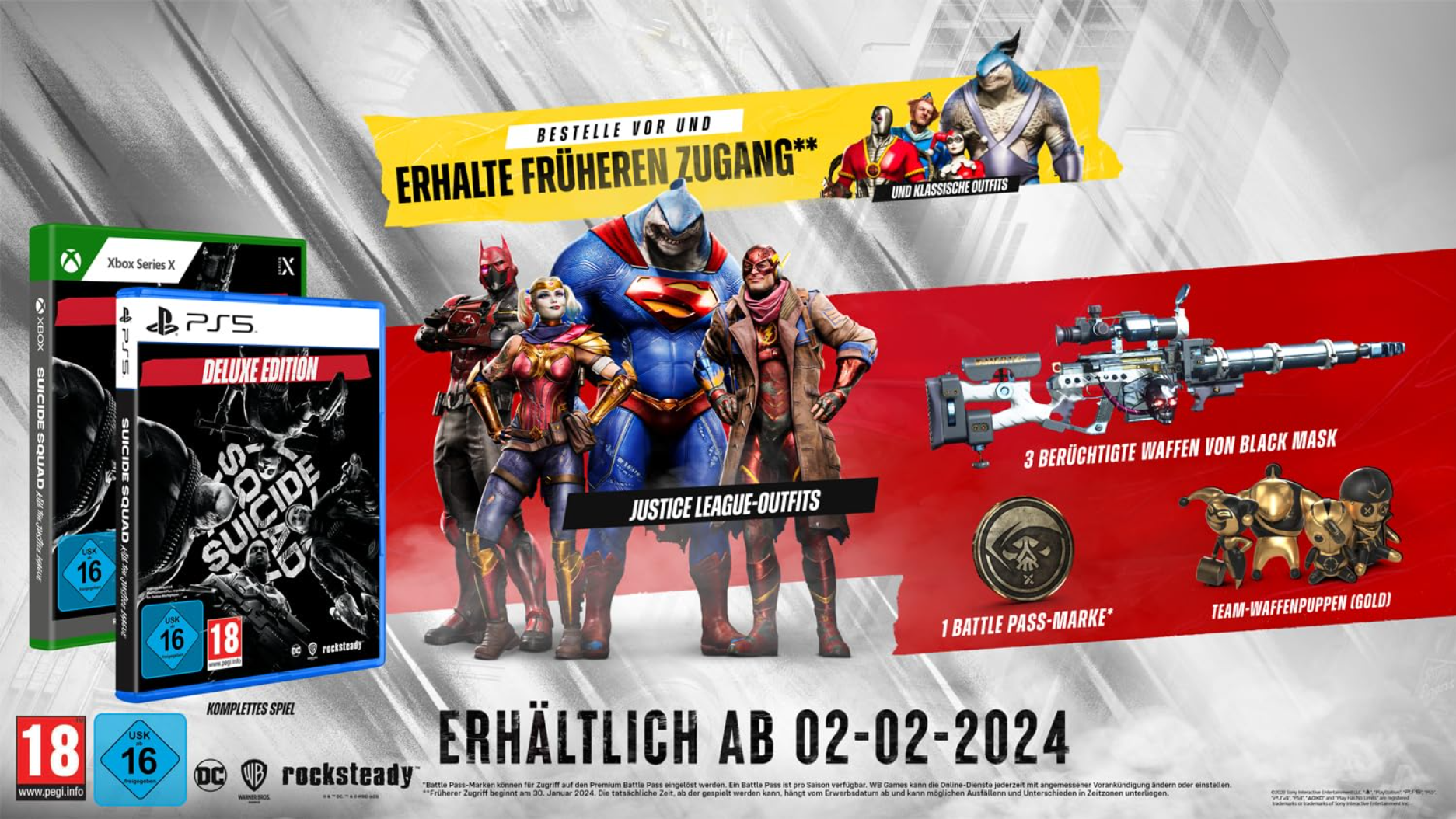 Suicide Squad Kill the Justice League: Vorbesteller-Bonus der Deluxe-Version des Spiels