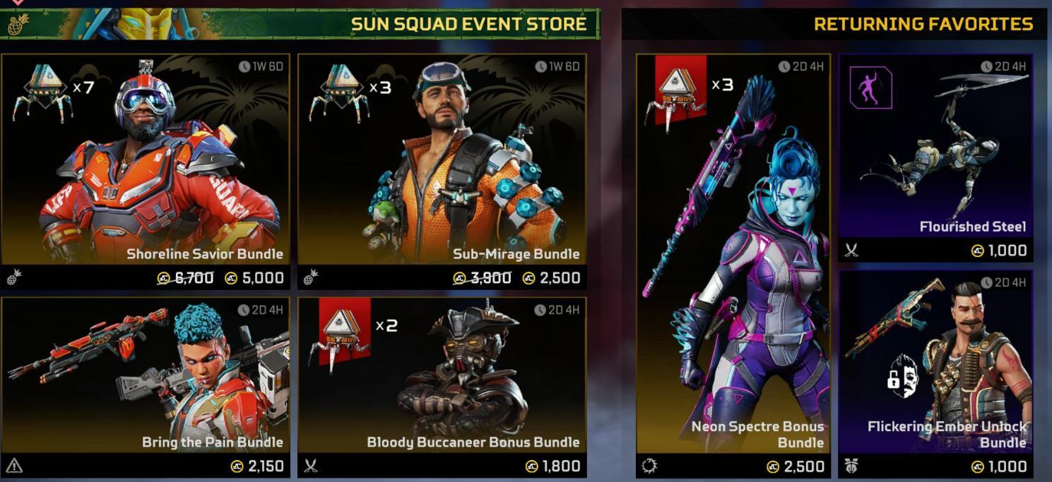 Sun Squad Event Store