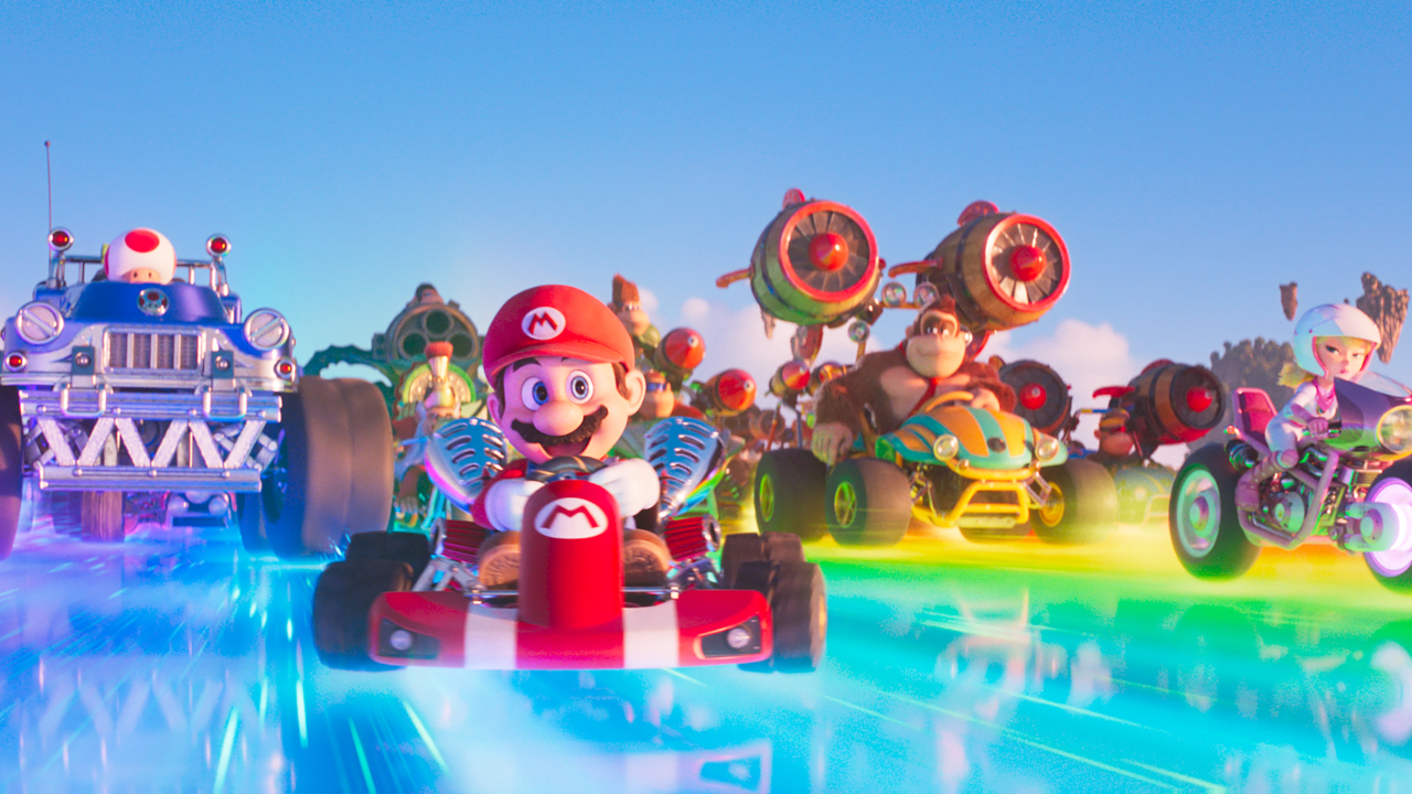 Karting in the Super Mario Bros. Movie