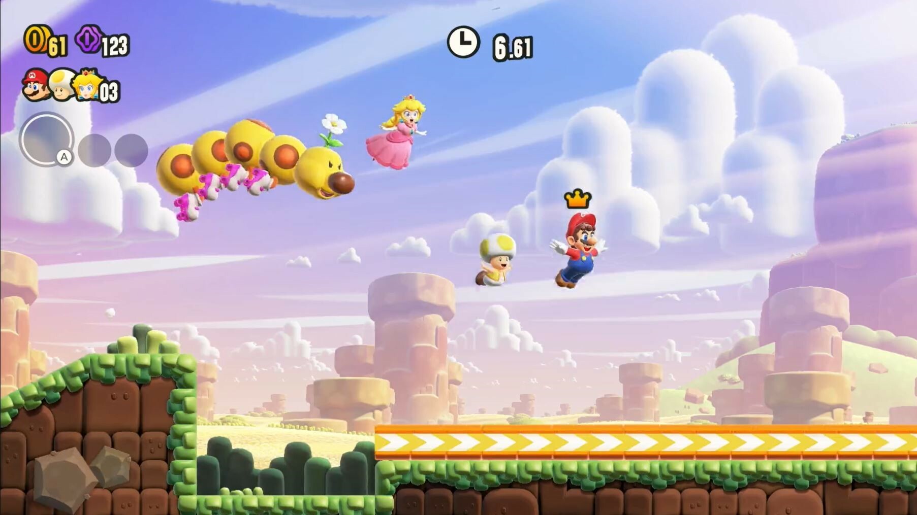 Super Mario Bros. Wonder es un nuevo juego de Mario que llegará más tarde este año. | © Nintendo