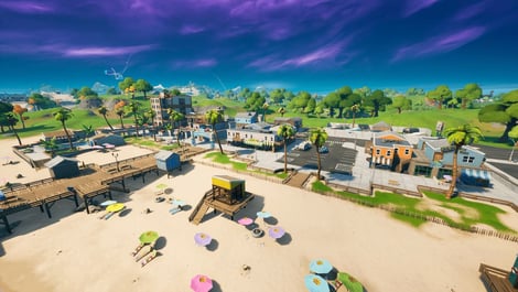 Sweaty Sands Fortnite landing spots