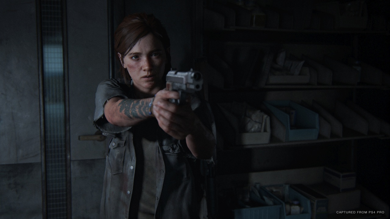 Ellie pulls out the gun in The Last of Us Part II. Thanks to lifelike facial expressions emotions can be read perfectly