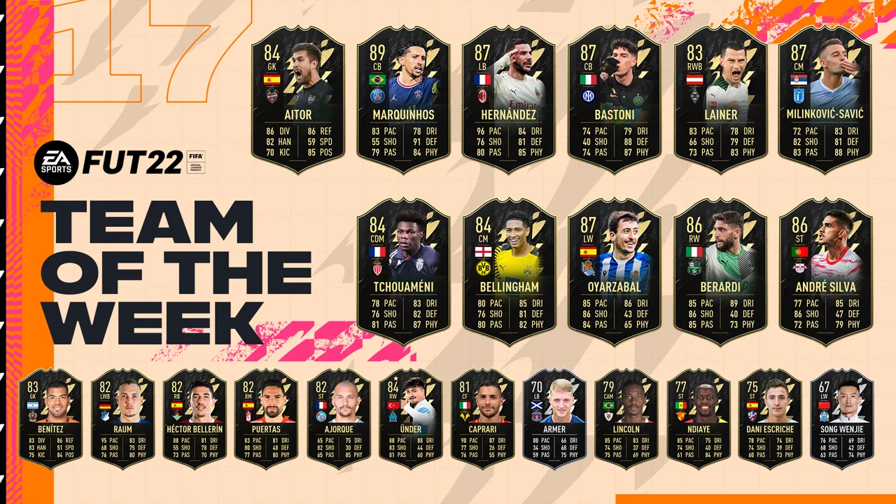 TOTW 17 FIFA 22 FUT