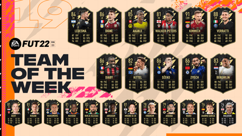 TOTW Team 19 FUT FIFA 22