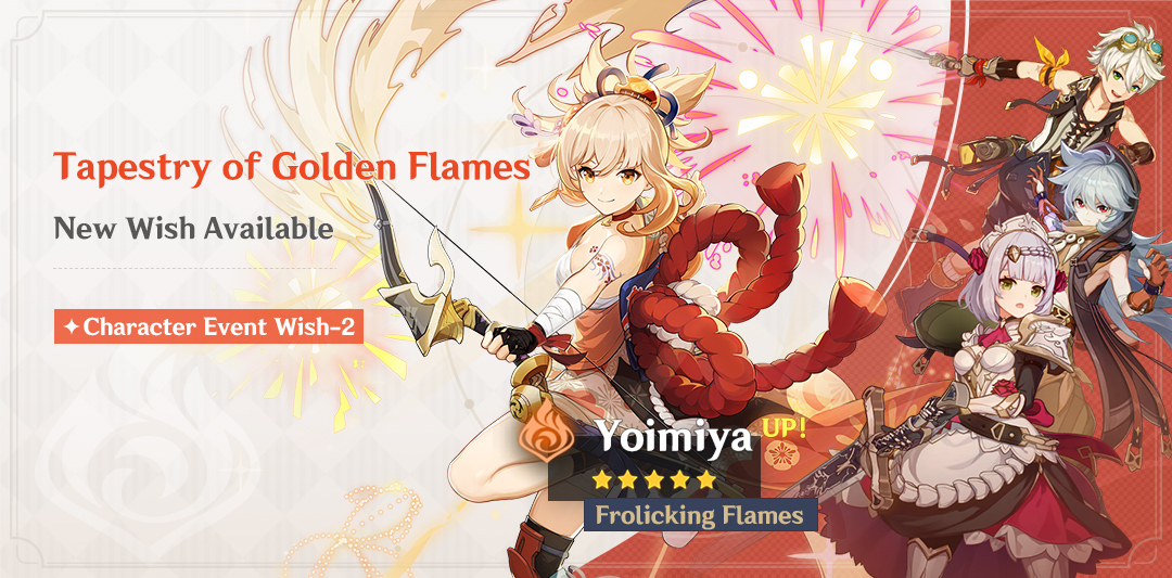 Genshin Impact Tapestry Of Golden Flames Event Wish Guide Characters HoYoverse