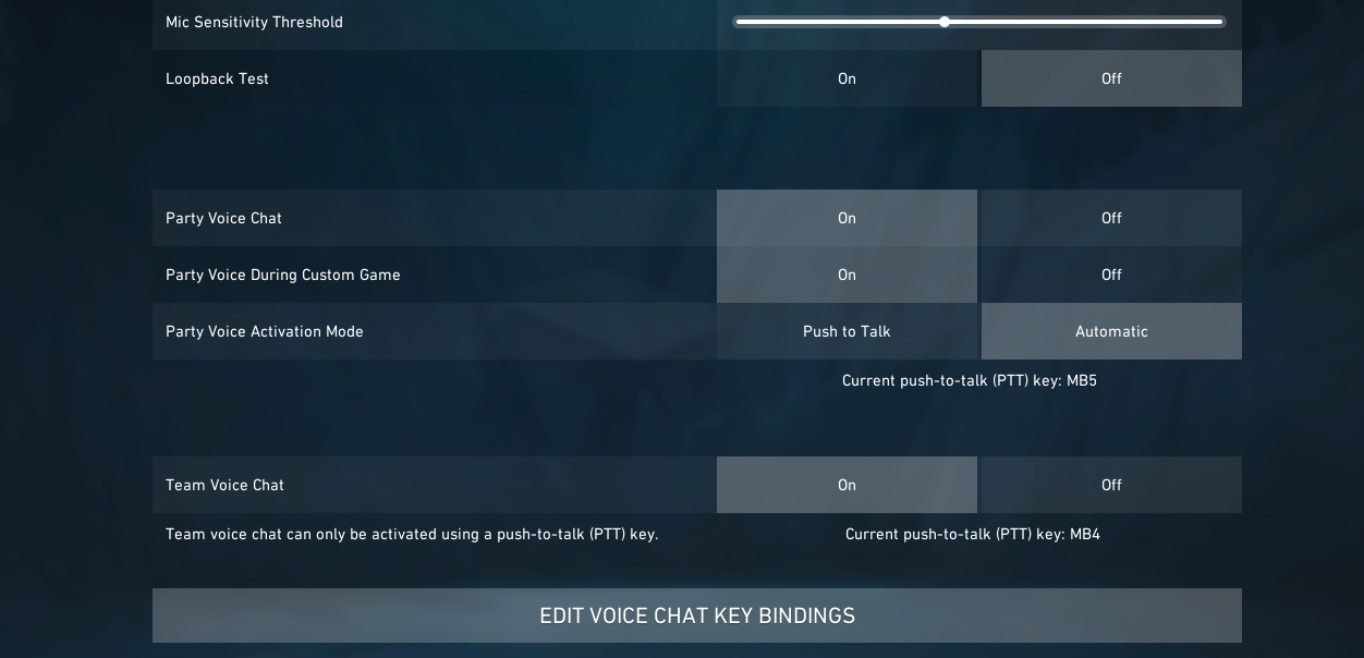 Option to disable Team Voice Chat