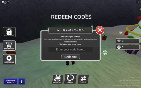 Test Your Luck How to redeem codes