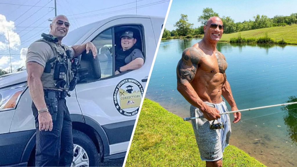 The Rock Police Doppelganger Twin Lookalike Dwayne Johnson Morgan County