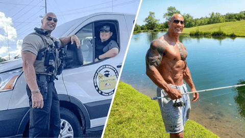 The Rock Police Doppelganger Twin Lookalike Dwayne Johnson Morgan County