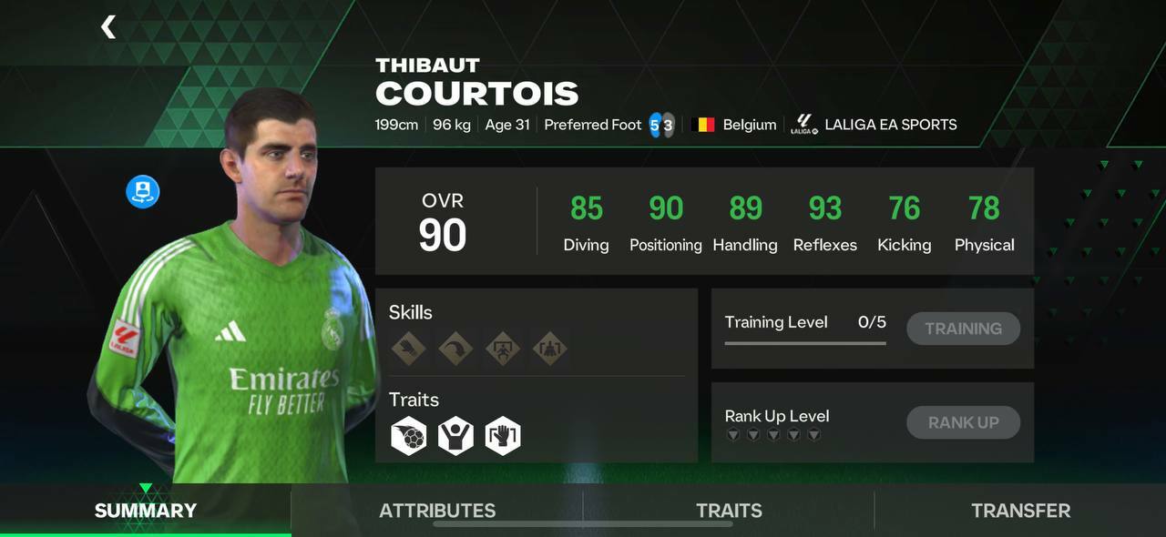 thibaut courtois fc mobile