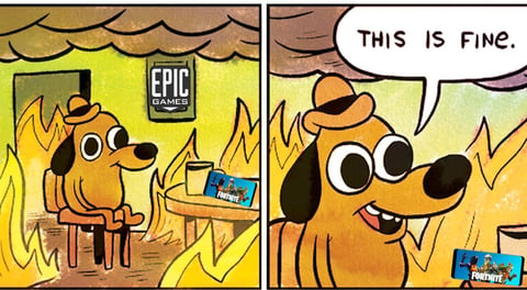 This is fine meme FR