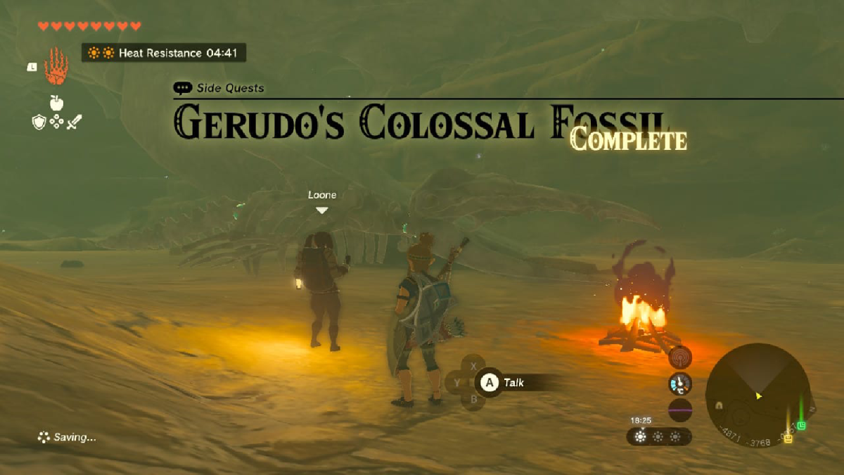 Fósil Colosal de Gerudo de TotK completo