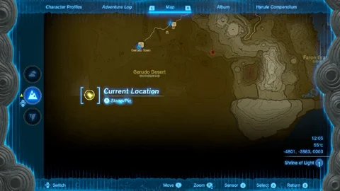 Tot K Gerudos Fossil Location