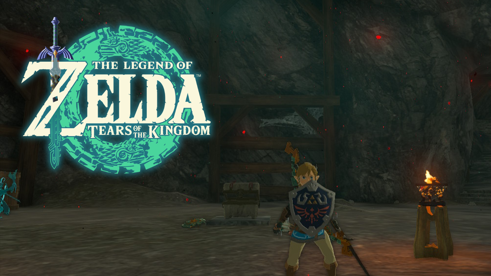 Zelda: Tears of the Kingdom: Link con el Escudo Hyliano