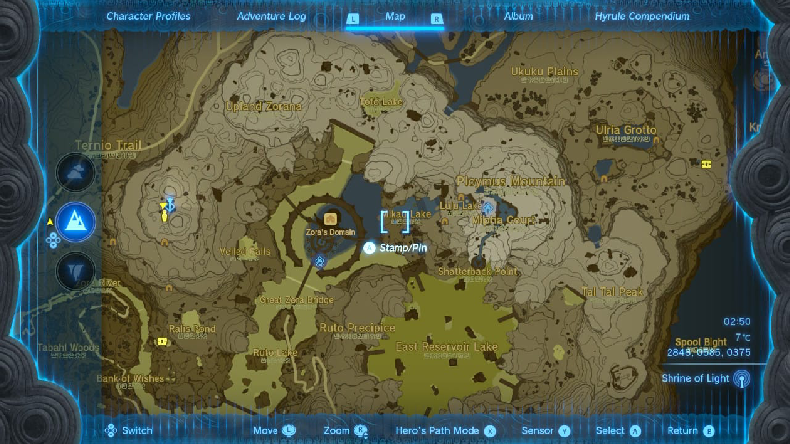 Tot K Zora Spear Map