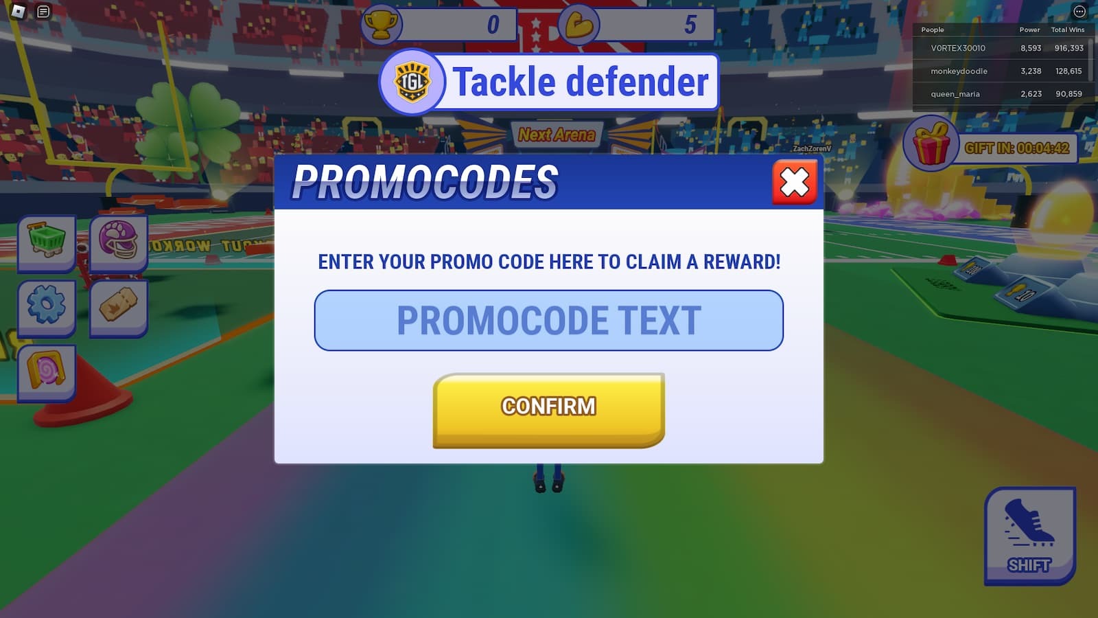 Touchdown Simulator How To Redeem Codes