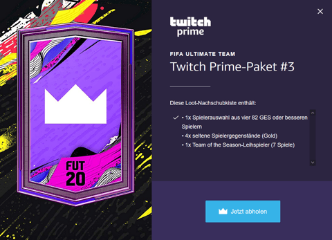 Twitch Prime Paket 3