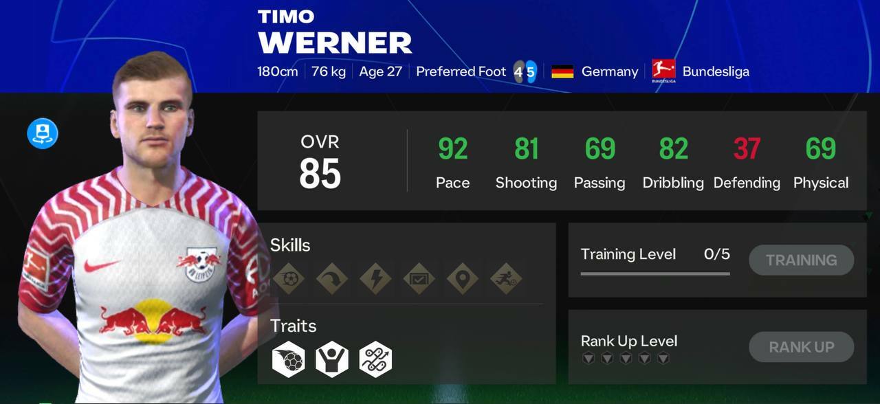 UCL Timo Werner Cheapest solution