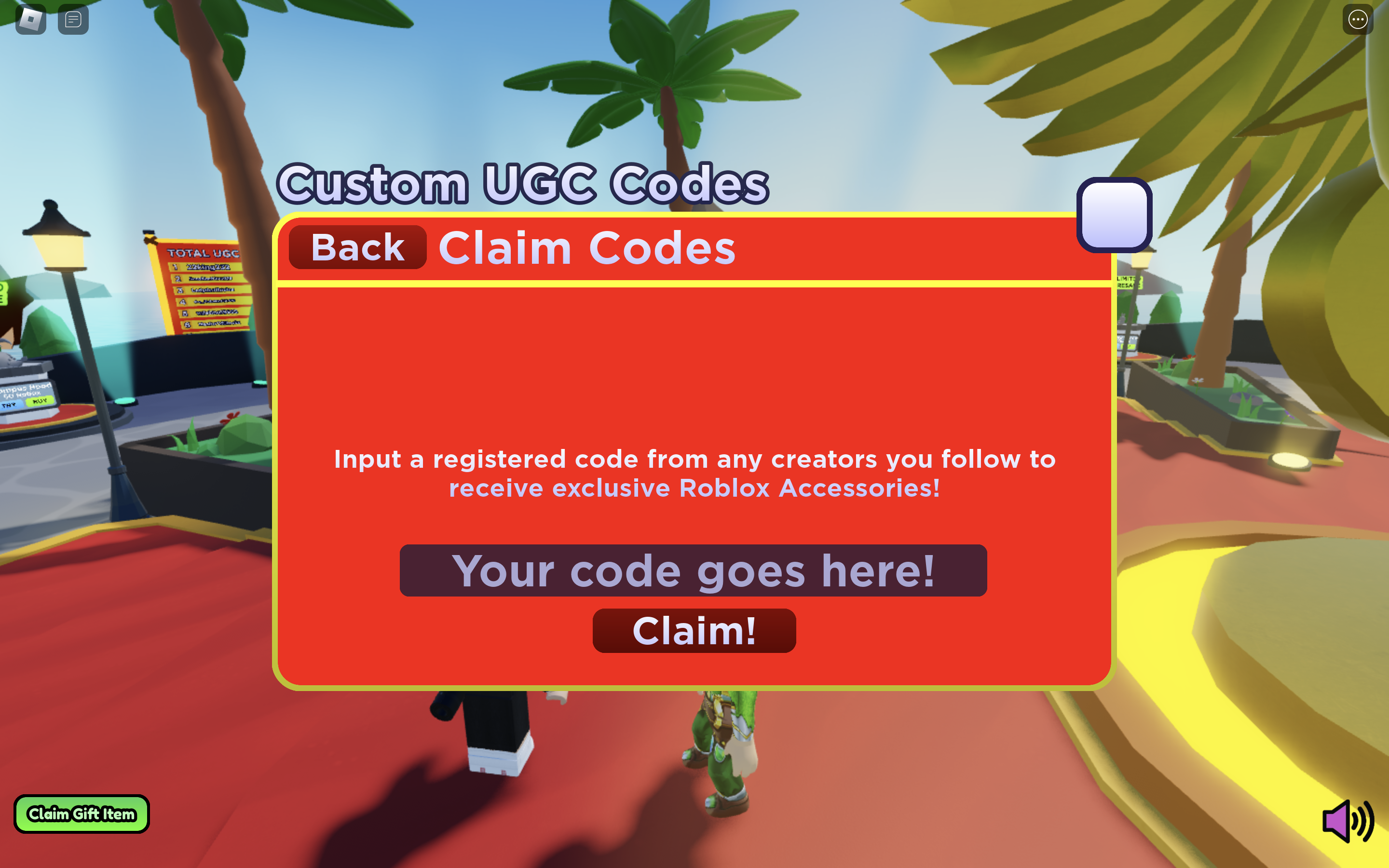 UGC Plaza how to redeem codes