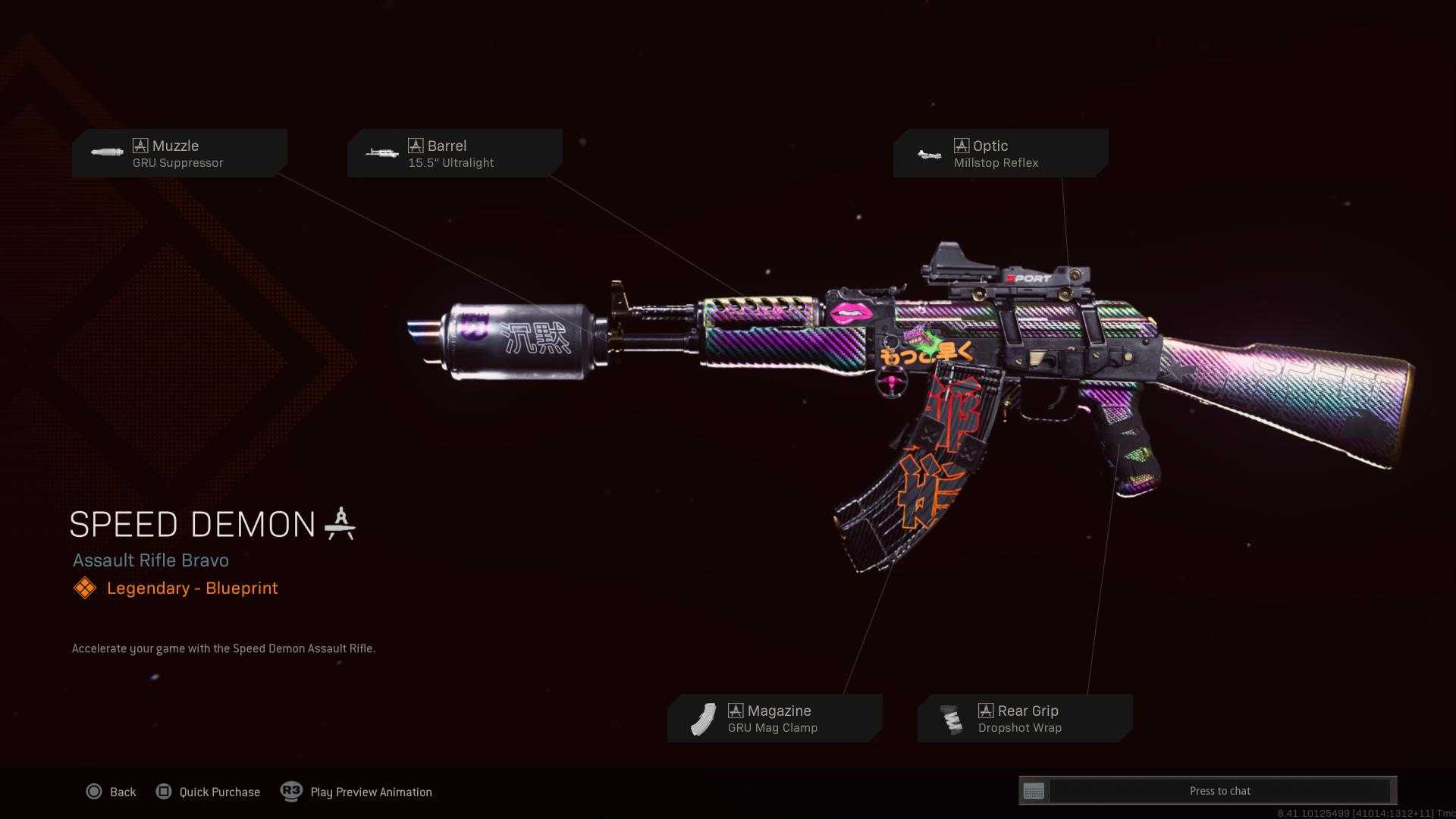 Ugliest Warzone Blueprints Spped Demon