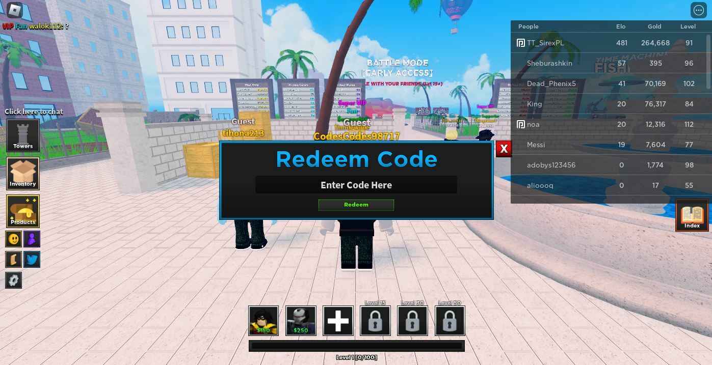 Roblox Ultimate Tower Defense Codes April 2023