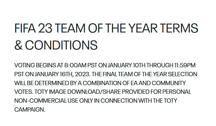 We Vote - But They Decide: How EA Influences TOTY XI