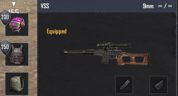 VSS loadout in PUBG Mobile