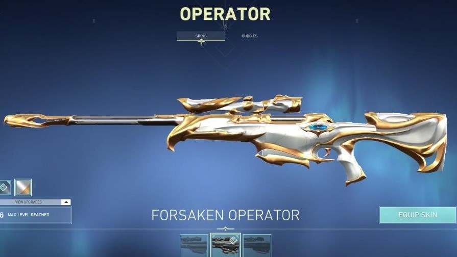 Valorant Forsaken Operator Skin Gold
