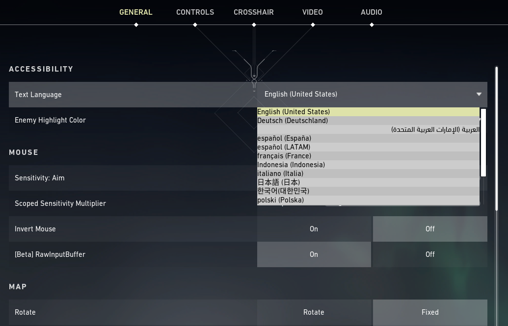 Valorant Language Settings1