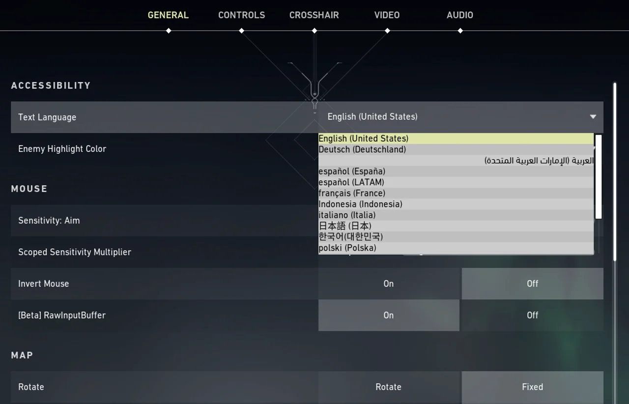 Valorant Ingame Settings