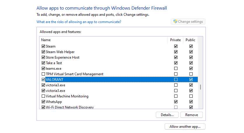 Firewall Whitelisting