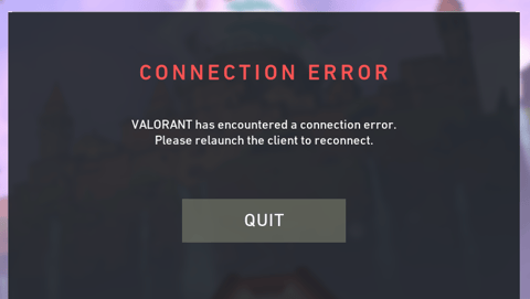 Valorant Error Connection