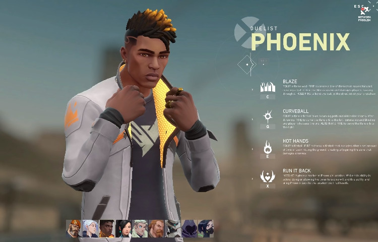 Valorant Phoenix default