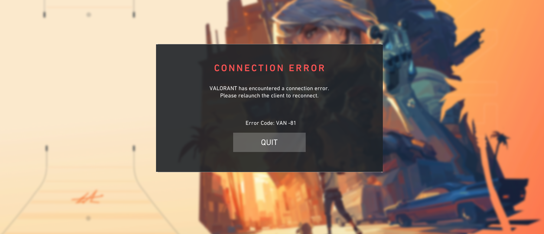 Error Code Van-81